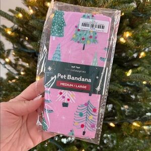 Little Sleepies Pink and Green Pet Bandana